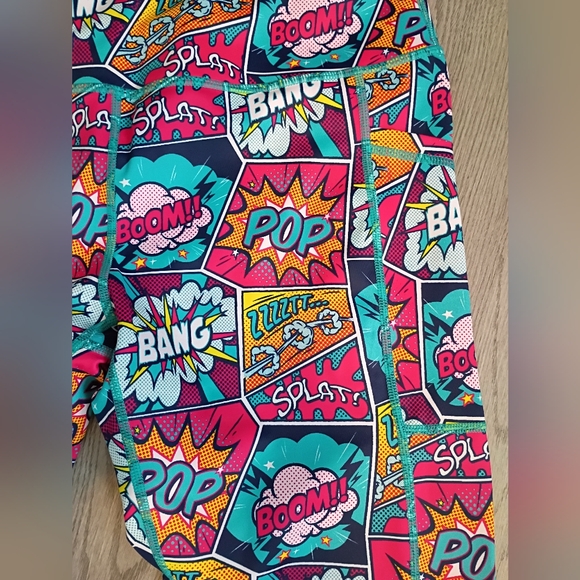 Constantly Varied Gear Comic Pop Art Colorful Womens Leggings Size Large - Picture 4 of 6